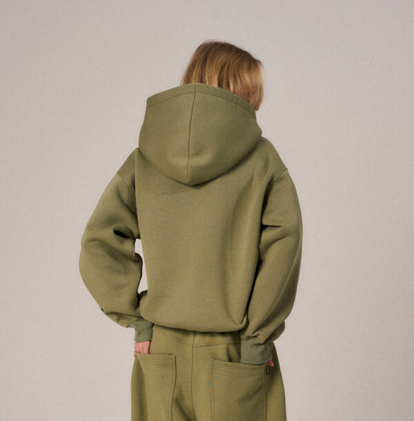 hoodie / olive-green - obrazek 2