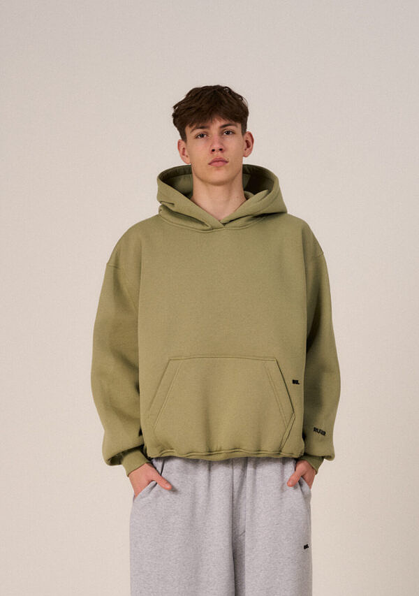 hoodie / olive-green